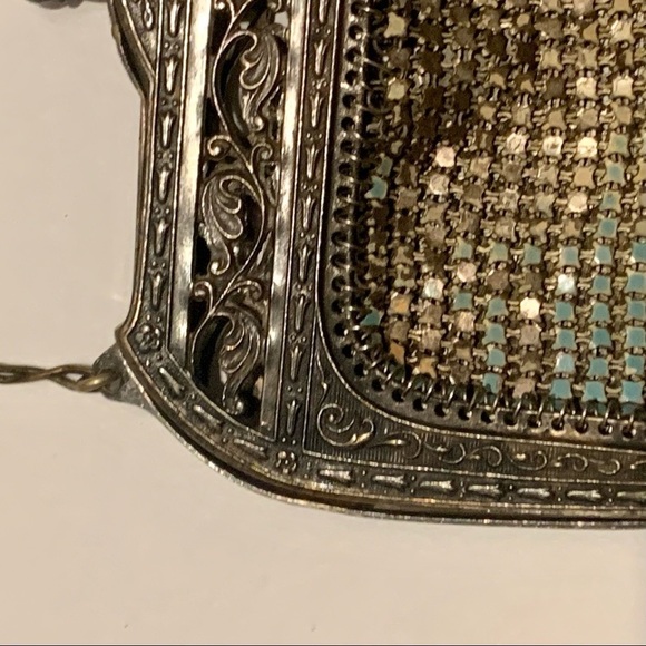 𝅺antique 1930s WHITING & DAVIS “ELSAH” mesh handbag. - Picture 12 of 13